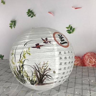 Игрушки Подарки Фестиваль Праздник Храмовая Ярмарка Украшение Hanfu matching Круглый Фонарь Бумажный Фонарь Цветочный Фонарь Абажур