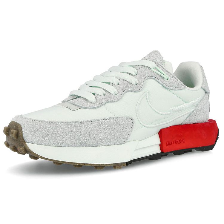 Nike Фонтанка Вафельные Barely Green University Красные женские кроссовки DC3579-300
