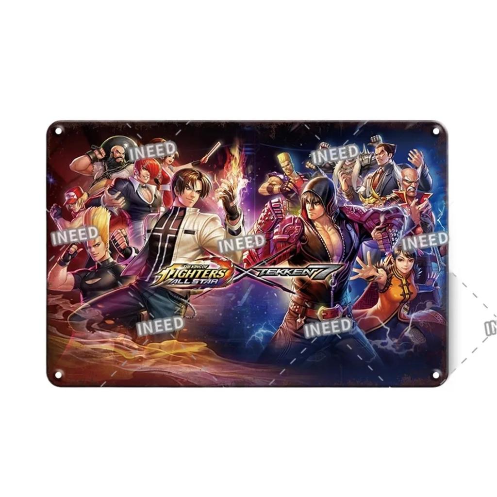 Vintage King Of Fighters Metal Tin Sign  Classic KOF Game Poster Retro Gamer Room Decor  Wall Art Plaques for Home Decor
