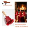 Holiday Party Decoration Vintage Hand Bell with Wooden Handle, Metal Service Call Decorative Gold for Restaurant Bar Classroom Pet Training, Christmas