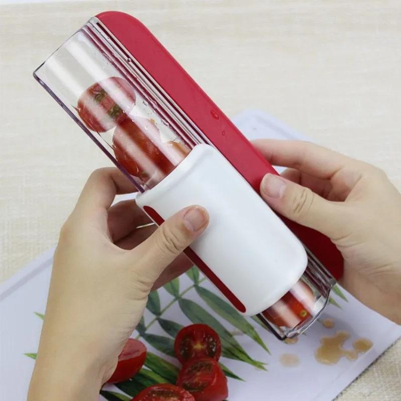 Разделитель фруктов для помидоров черри, бытовые портативные слайсеры, маленькие и изысканные, разделитель фруктов для помидоров черри и винограда