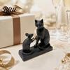 Декор стола 3D-печатная современная скульптура кошки и мыши Минималистичное взаимодействие животных Настольная