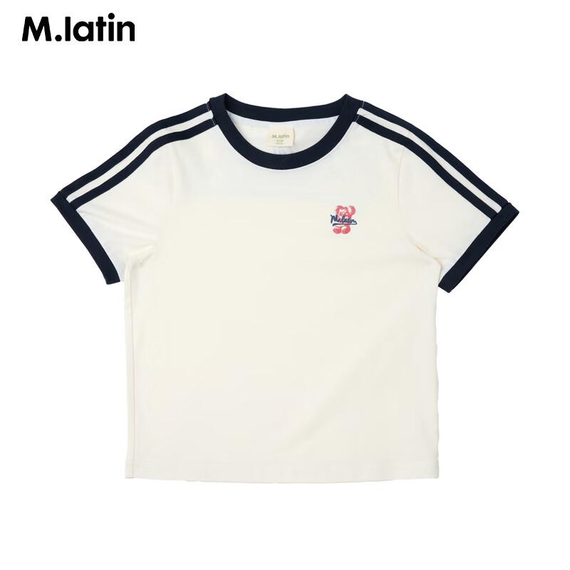 Модная короткая футболка с цветовыми блоками для девочек M.Latin