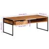 Coffee Table 110 x 55 x 40 cm Solid Acacia Wood