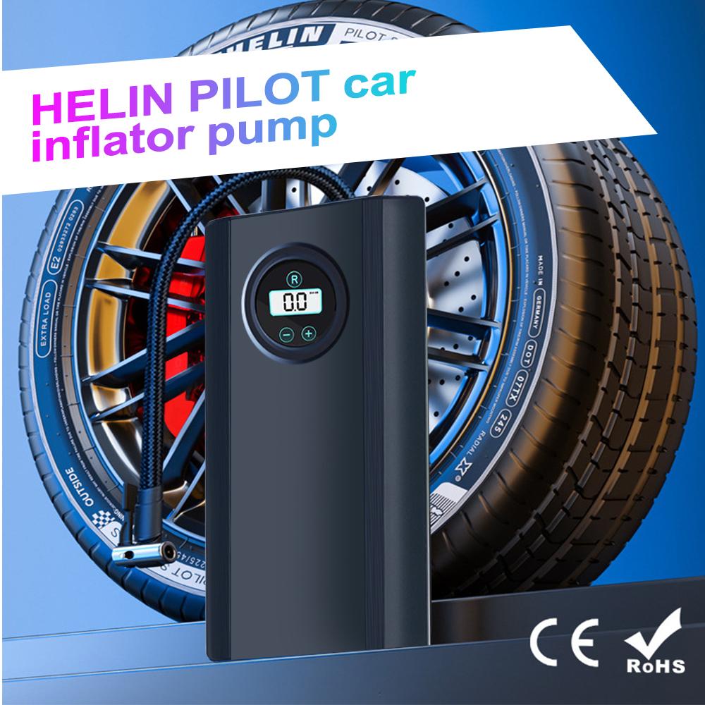 Автомобильный воздушный насос с цифровым дисплеем давления в шинах Портативный автоматический насос для накачивания шин Беспроводной электрический воздушный компрессор для автомобилей Мотоциклы Велосипед