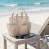 Internal Compartments Large Beach Tote Bag Multi-level Zoning Mesh Shower Bag  Travel