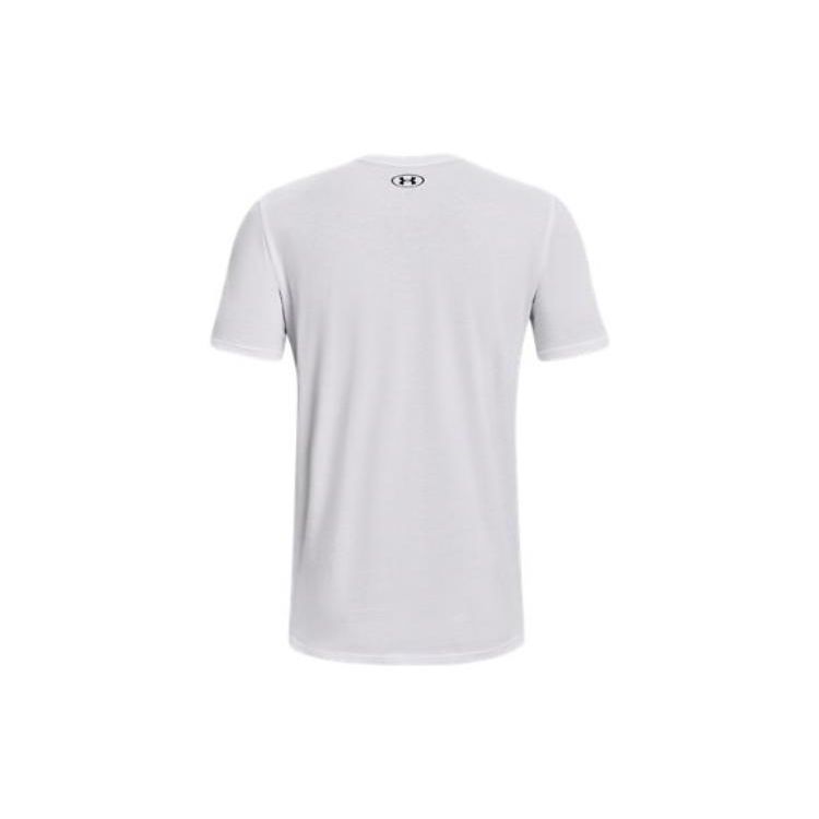 Under Armour Футболка прямого покроя с коротким рукавом и принтом граффити и круглым вырезом, мужская, белая 1373745-100