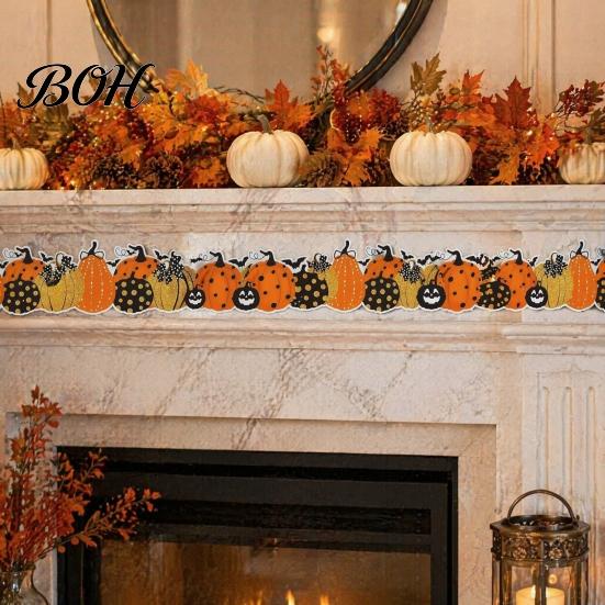 Reusable Festival Accessories Halloween Stickers with Pumpkin And Bat Prints, Durable Coated Celebration Accents Paper Decals, Stylish Frame