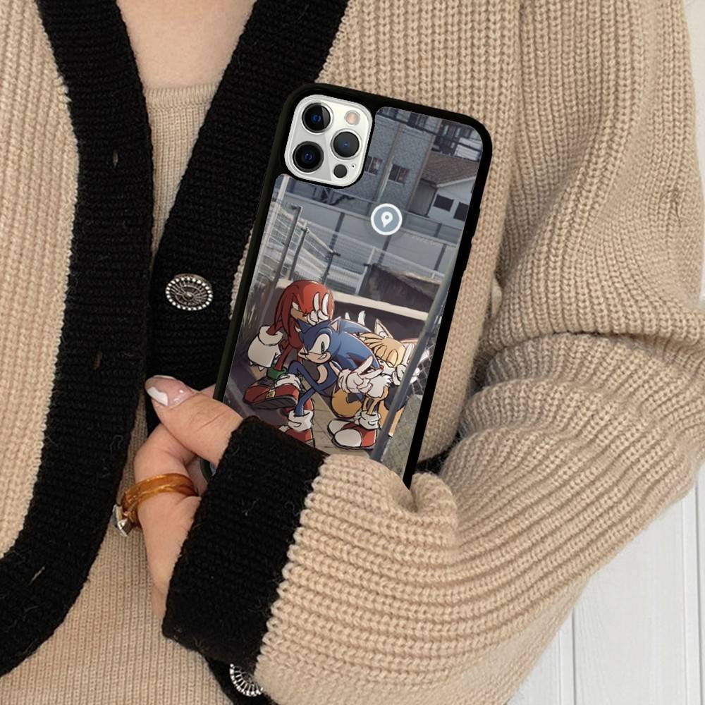 Game S-Sonic Movie Anime PC+TPU Shockproof Protective Phone Case For IPhone17 14 15 16 Pro Max 13 12 11 17 Air