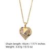 Fashion Heart Shape Pendant Necklaces for Women Zirconia Necklace Wedding Party Jewelry Accessories