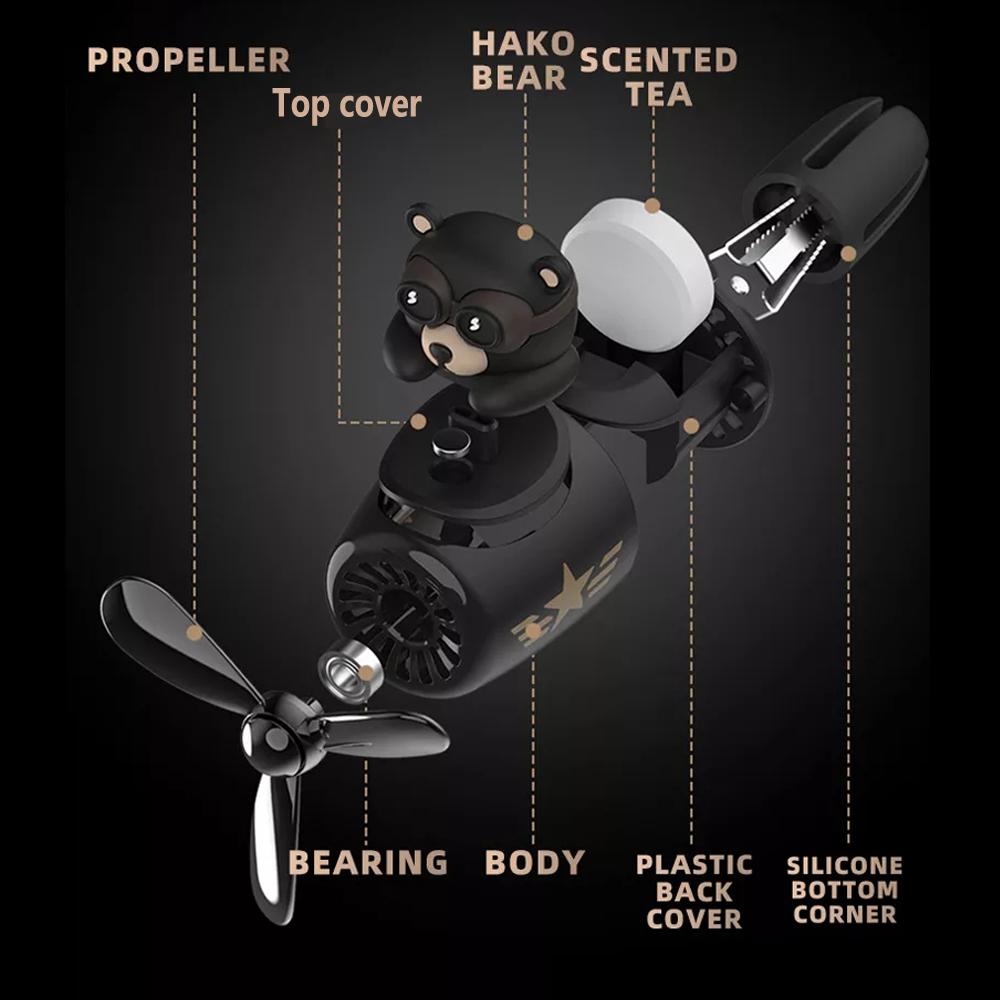 72 км Harko Bear Pilot освежитель воздуха аксессуары для интерьера автомобиля ароматизатор на выходе Wingman пропеллер парфюмерный аромат