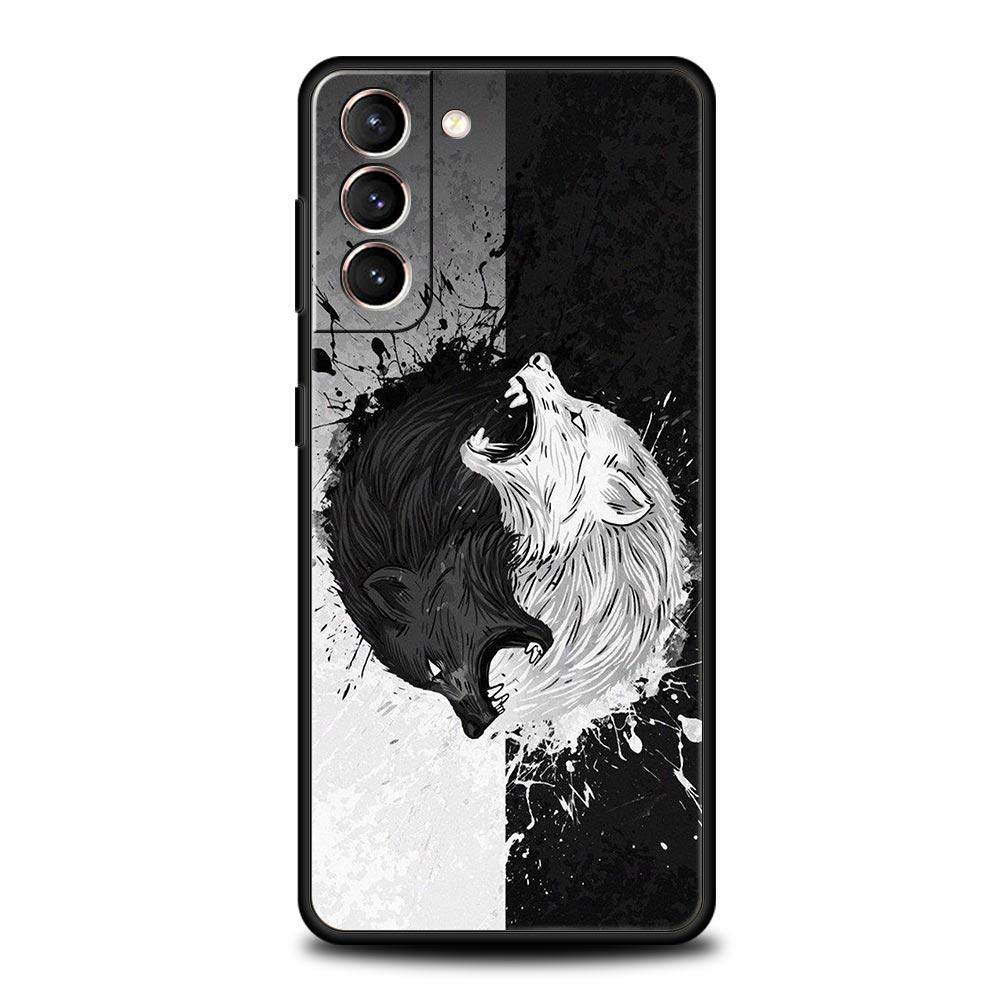Чехол с изображением животного волка для Samsung Galaxy S22 Ultra S20 S21 FE 5G S10 S9 Plus S10E S8 Note 10 Lite 20, мягкий силиконовый черный чехол