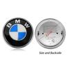 XWQP2 For BMW 74mm 82mm Front Hood Rear Trunk Emblem Badge 45mm Steering Wheel Logo Sticker 56mm 68mm Wheel Center Caps For BMW Access