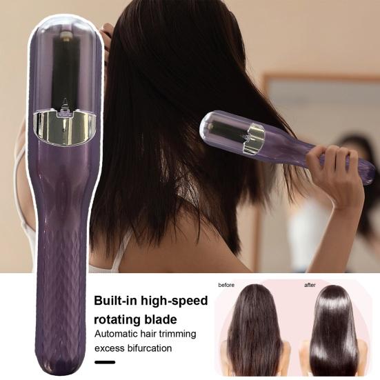 Многофункциональная машинка для стрижки волос с функцией ухода за волосами Blu-ray, аккумуляторная электрическая машинка для стрижки волос Type-C, автоматическое выпрямление и подравнивание волос
