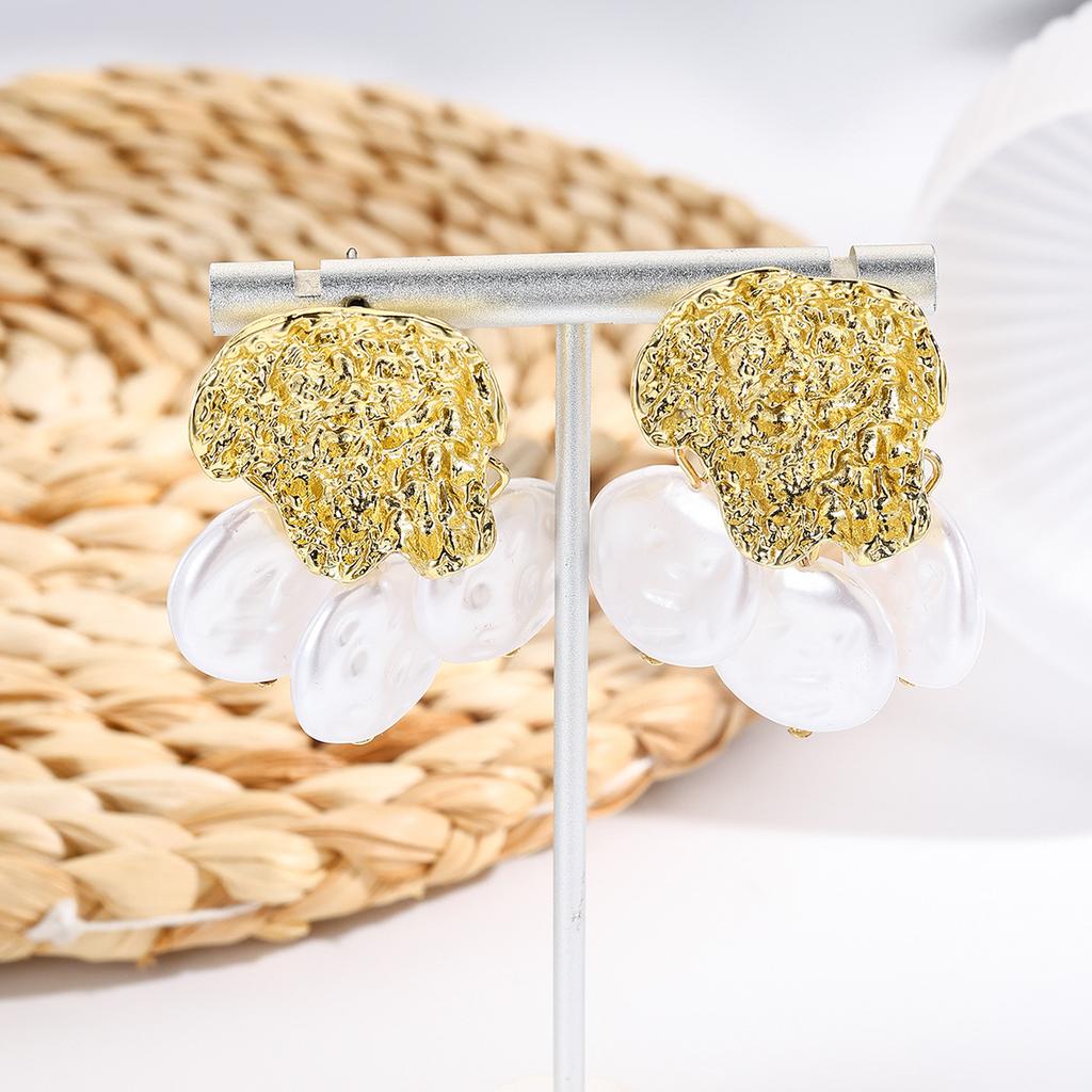 Bohemian Ins Marine Jewellery Shell Earrings Alloy Natural Summer Shell Earrings Trendy Earrings 2025 Lightweight Earrings for Sensitive Ears