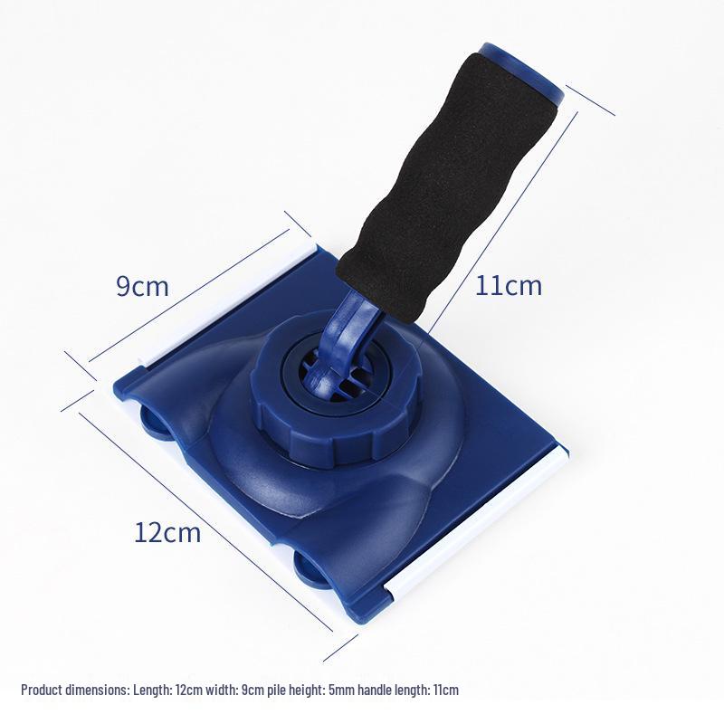 4-Inch Latex Paint Edging and Trimming Brush with Masking Tape for Interior Walls and Corner Coatings