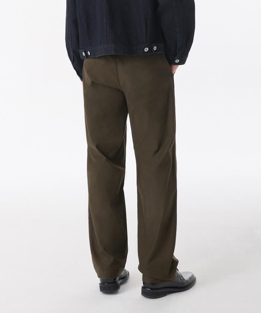 MUSINSA STANDARD Back Satin Officer Pants [Khaki Brown]