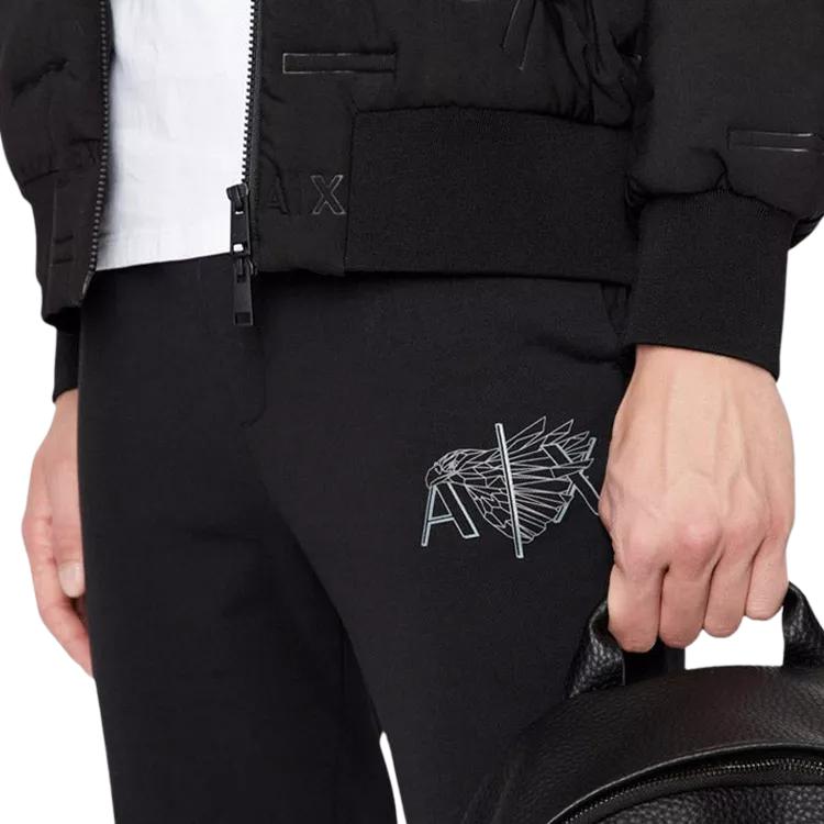 ARMANI EXCHANGEAE FW22 Knitted Sweatpants Men's Black 6LZPHG-ZJ6RZ-1200