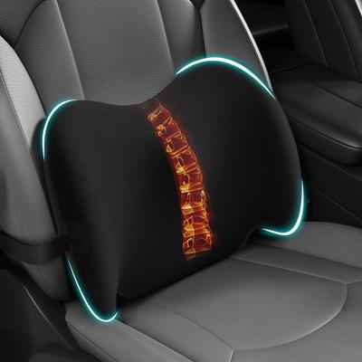 Подушка BYMECOST для поясницы в автомобиль, Подушка-поддержка спины сиденья автомобиля из пены с эффектом памяти для вождения, Подушка для спины с ремнем для снятия боли, Эргономичная спинка