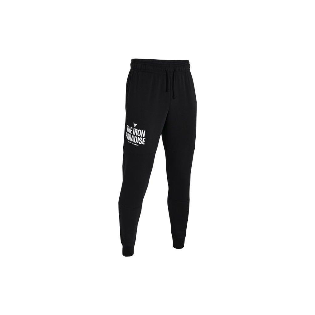 Under Armour Брюки-джоггеры Project Rock Rival Fleece Мужские Черный 1380108-001