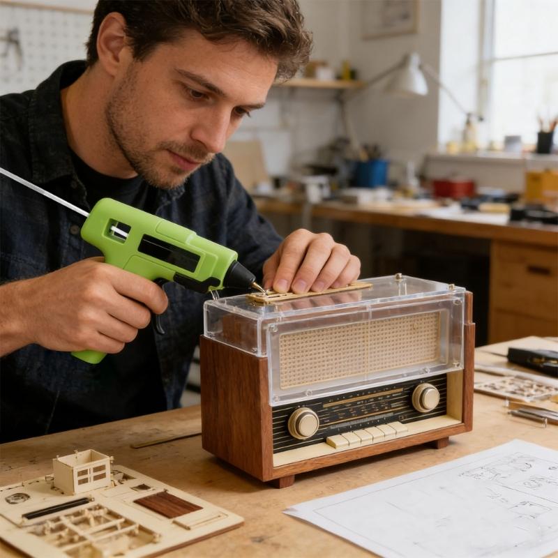 Rechargeable Hot Adhesive Device Thermal Adhesive Tool Features Ergonomic Handle 20Sticks For Artistic Creation Hot Melt Device