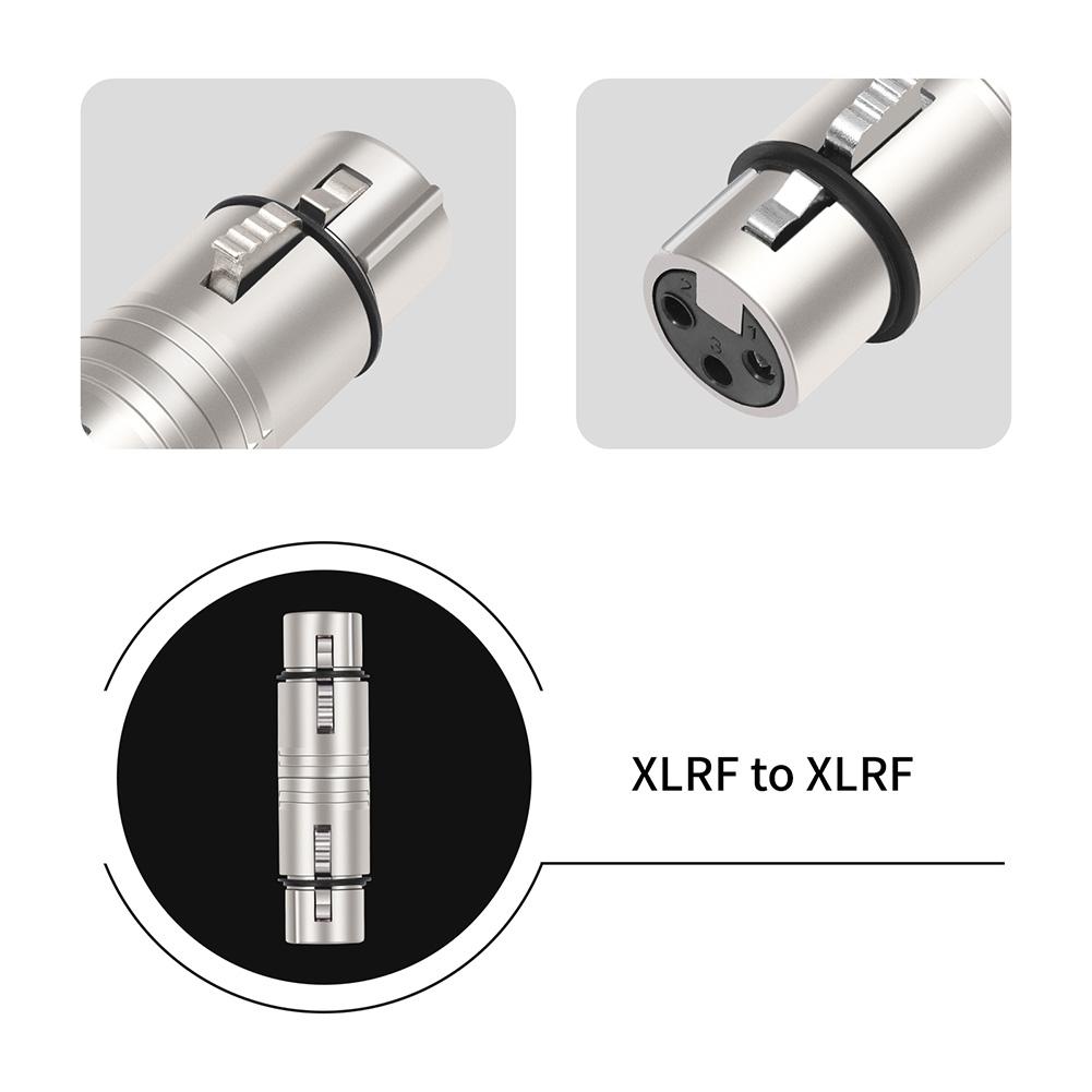XLR 3-контактный на 3-контактный Адаптер-переходник для микрофонной линии XLR, удлинитель корпуса микрофона для микрофона, стереомикшера