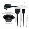 4Pcs/Set Hairdressing Hair Color Dye Bowl Stirring Brush Hair Dye Tools  for Hair Coloring