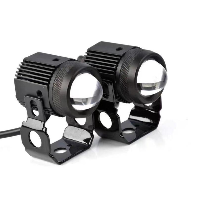 2Pcs 8-80v Dual Light Built-In Driver Led Lens Spotlight Work Light Universal For off-road, SUV, ATV, UTV, truck), boats