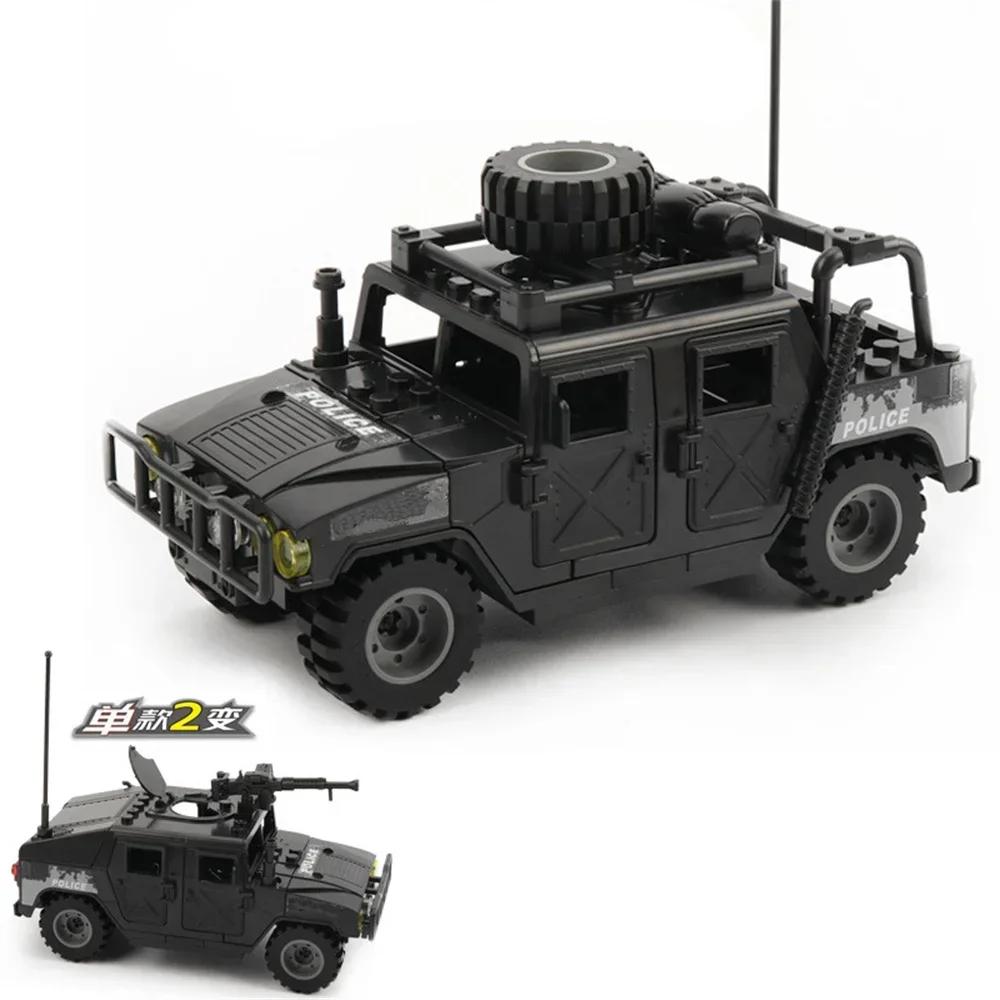 Army Soldiers Special Police Special Forces Armored Vehicle DIY Model Building Blocks Brick Toy Gift