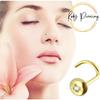 KODY PIERCING 14k Gold Piercing Nose Screw With a Cubic Zirconia - Quality Piercing