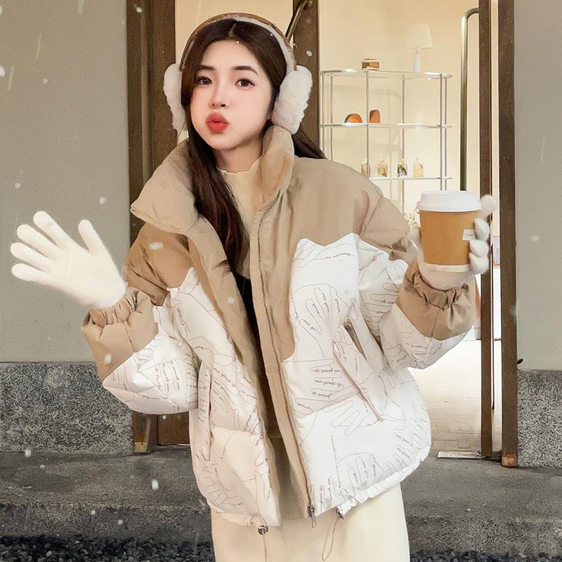 Женские осенние и зимние пуховые куртки, модные новые модели, утолщенные хлопковые куртки в корейском стиле