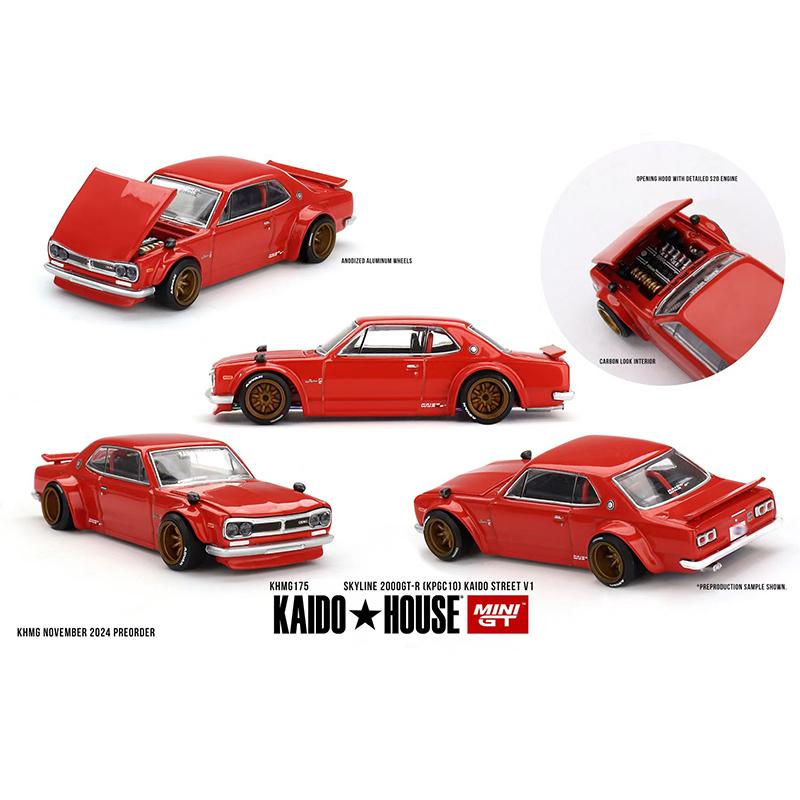 COP1 MINIGT KHMG 173 В наличии 1:64 Honda NSX Racing V2 Открывающийся двигатель Литая модель автомобиля Kaido House