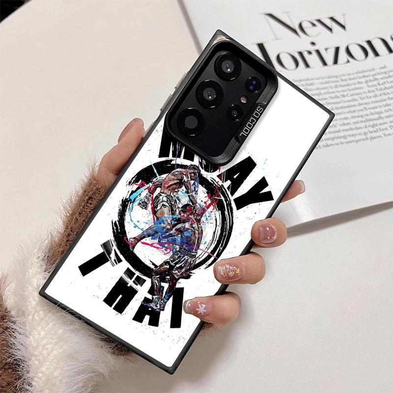 Muay Thai Fight Boxing Shockproof Phone Case for Samsung Galaxy S26 Edge S25 Ultra S24 FE S23 Plus S21 Cover Anti Fall Fundas