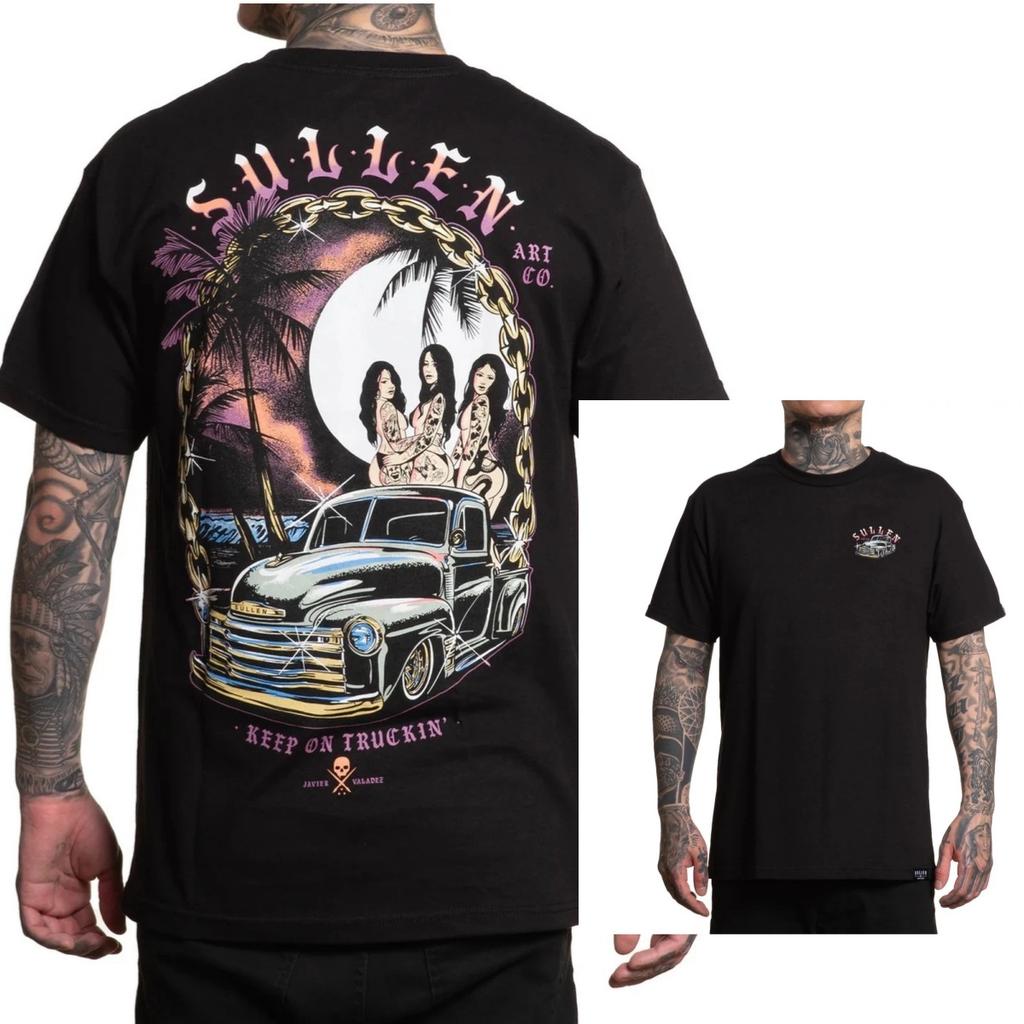 SULLEN CLOTHING PATINA TATTOO ART СТАНДАРТНАЯ ФУТБОЛКА Высококлассный Люксовый Унисекс Стиль Оба Унисекс и Унисекс