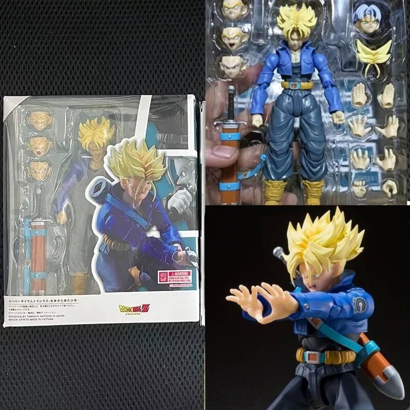 High-quality Shf Trunks Future Boy Pvc Action Figure Super Saiyan Anime Collectible