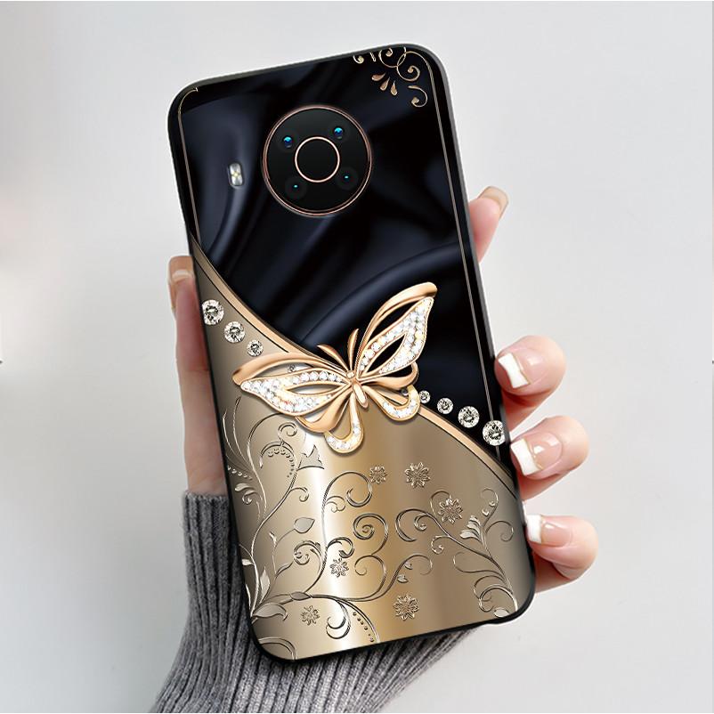 Печатный чехол для телефона Nokia X20/Nokia X10/Nokia X100/Nokia XR20 Capa Мягкий силиконовый черный корпус Чехол Милый Цветочный Мультяшный Корпус