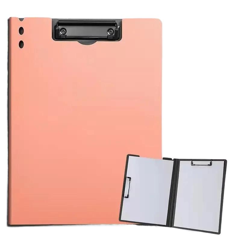1pc A4 File Folders, Documents Organizer, Clipboard With Cover, Paper Folder For Business & School, Stationery & Office Supplies