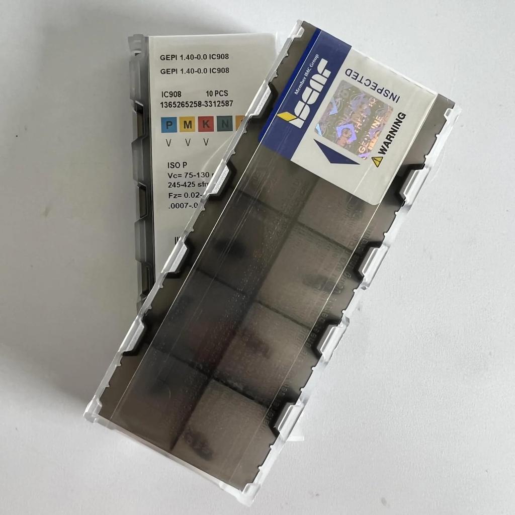 ISCAR / GEPI1.40-0.0 IC908 /Industrial Indexable Carbide Inserts 10 PCS