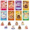 8 Cartoon Cakes Make A Face Face Change Sticker DIY Hand Account Small Card Mobile Phone Case Decoration