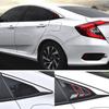 Для Honda Civic 10th Gen 4dr Sedan 2016-АБС-пластик треугольные жалюзи заднего стекла, накладка, 2 шт./компл., автомобиль
