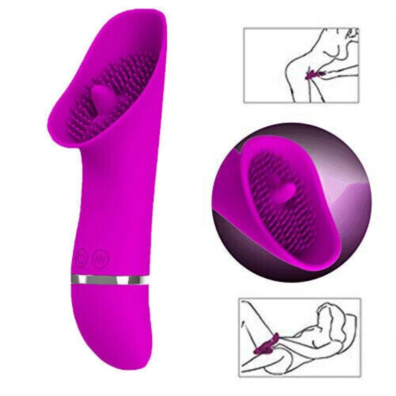 Female Toy Clit Licking Tongue Sucking Vibrator With 30 Vibration Modes