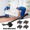 5pcs Labor-saving Furniture Transport Roller Heavy Stuffs Moving Wheel Bar Tools