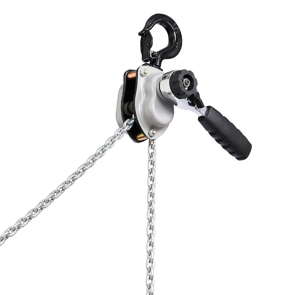 VEVOR Manual Lever Chain Hoist, 1/4T 250KG Capacity Heavy Duty Come Along, 3M Lift G80 Alloy Steel Chain With Dual Pawl Mechanical Brake
