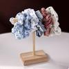 Ручной органайзер для украшений для браслетов и жестких браслетов Элегантная подставка для демонстрации ожерелий и повязок на голову с деревянным основанием