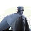 Полностью автоматический зонт-дождевик 2 в 1 большой 3-х складной ветрозащитный армированный зонт от солнца