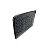 COACH L-Zip 33 presbyopia coated canvas and calfskin computer bag briefcase zipper folder bag clutch men's charcoal black
