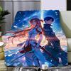 Аниме Sword Art Online Кирито Асуна Печатные Пикниковые Одеяла Теплое Одеяло Мягкое и Удобное Одеяло Домашнее Путешествия Подарок на День Рождения