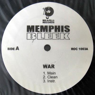 12-дюймовая пластинка MEMPHIS BLEEK - War ROC1003 ROC-A-FELLA US Rap & Hip-Hop/R&B Б/у