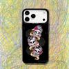 Mexican Catrina Skull Girls For iPhone 17,16,15,14,13,12,X,8,Pro,Max,Plus,SE4,Air,Mini Black IMD Matte Case