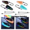 Portable Game Mice with RGB Lights Gaming Mouse Grips Controller Mouse Hand Grips for Joy-Con 2